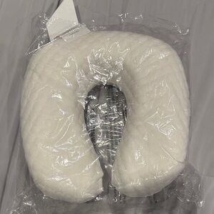Brand New White Quilted Travel Neck Pillow